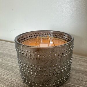 Cranberry Nog- HomeWorx by Harry Slatkin Elegant Silver Dotted Candle